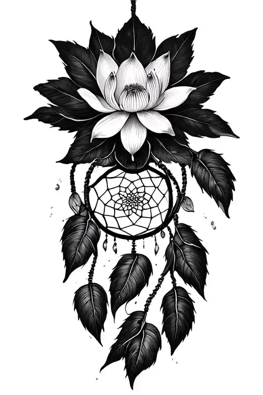 Lotus Flower Dream Catcher