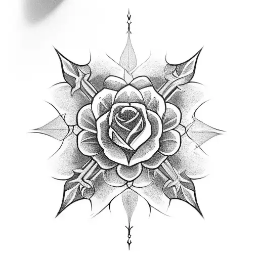 Flower Arround A Sword