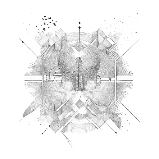 An Abstract Representation Of A Music Festival