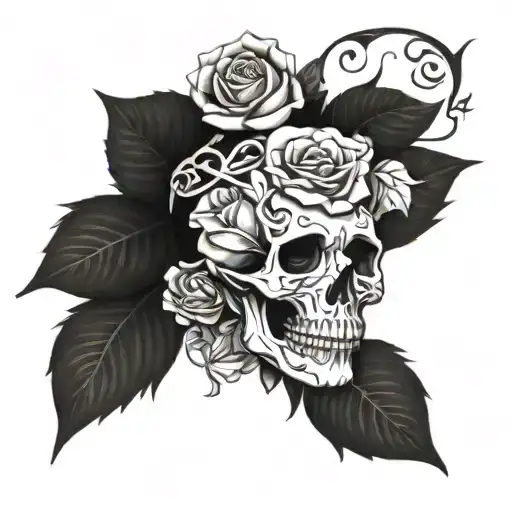 Skull And Roses