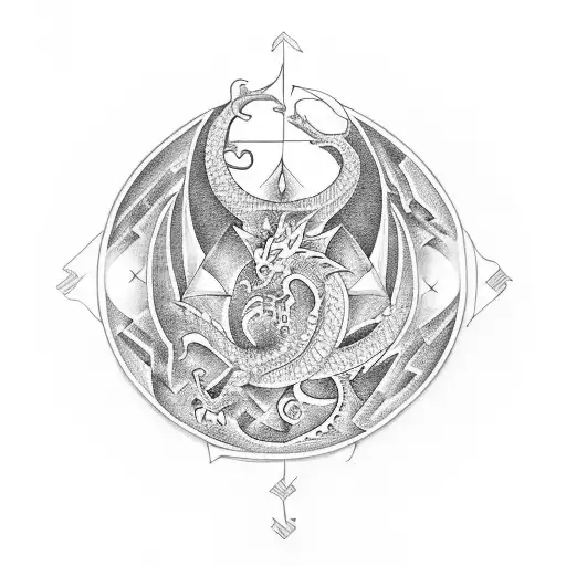 A Numerology-inspired Maze With Dragon Protecting