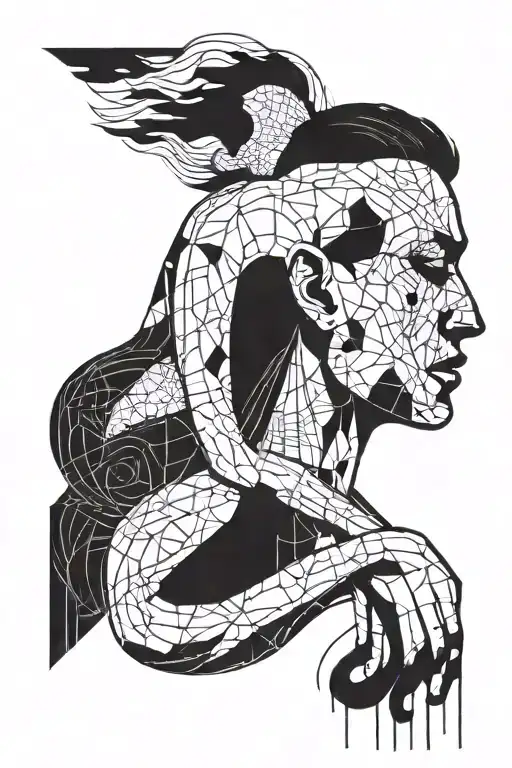 Simple Abstract Human Art Using Black Lines Depicting The Interfacing Between Therapist And Client