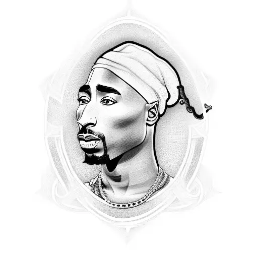 Tupac Wearing The Ankh