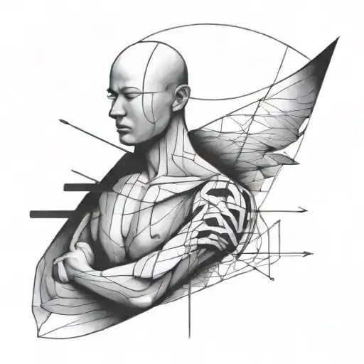 Simple Abstract Human Art Using Black Lines Depicting The Interfacing Between Therapist And Client
