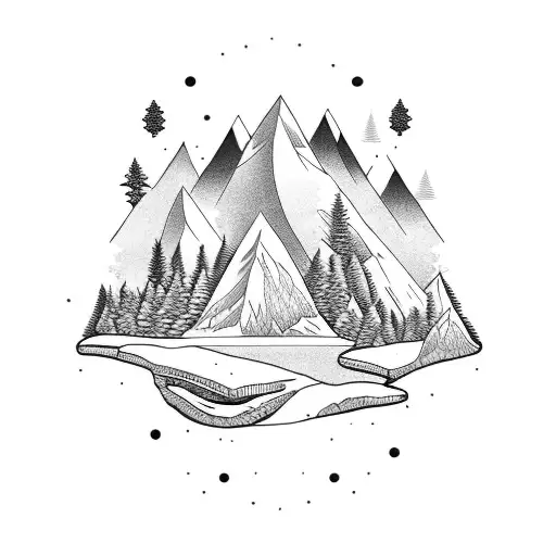 A Dj Mixing Music With A Snowy Mountain Backdrop