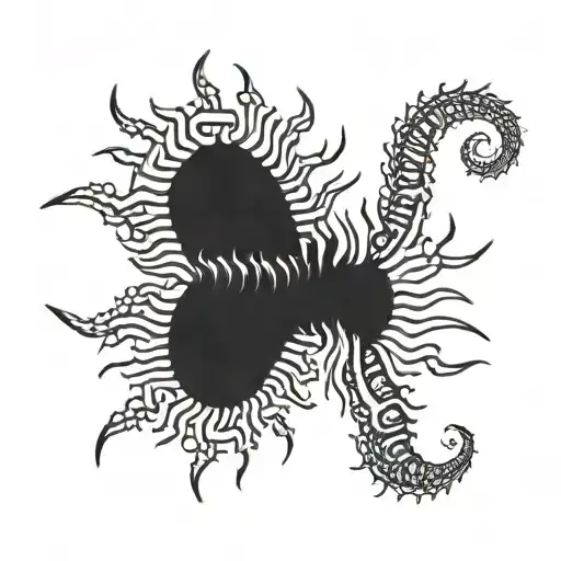 Short Black Centipede