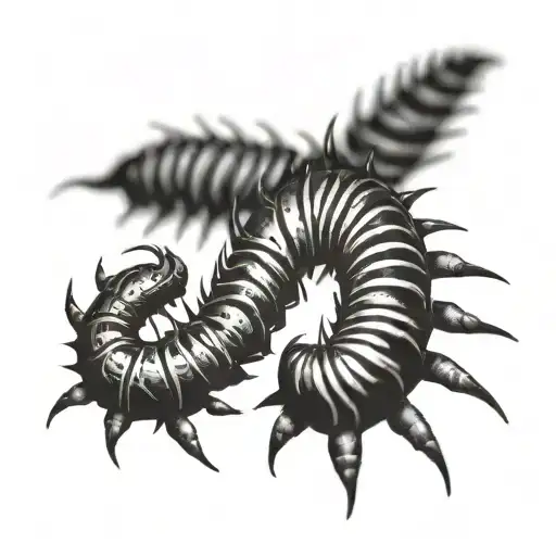 Short Black Centipede