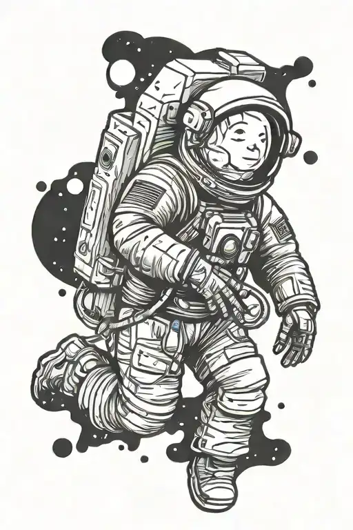 Astronaut With A Cocomelon Logo Head
