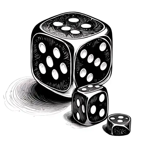 Dice Symbolizing The Gamble