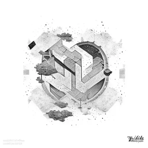 Abstract Depiction Of The Lyrics 'I Found Love When I Found You'