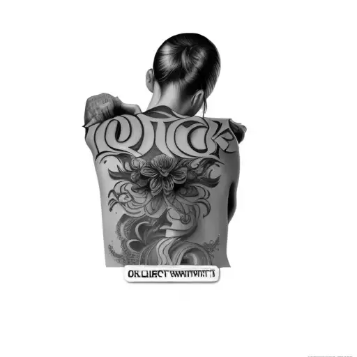 Blackout Work Covering Full Tattooin A Freehand Flowing Artistic Paint Style