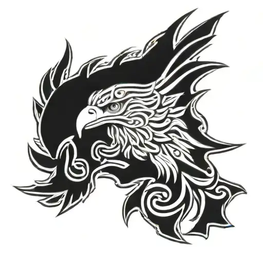 Maori Tattoo 2 Grades Eagle