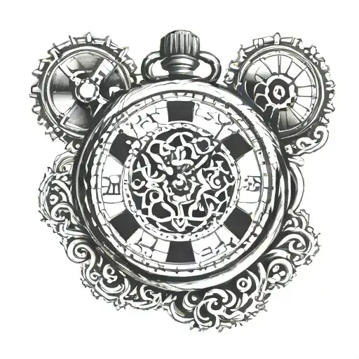 Football And Pocket Watch Face