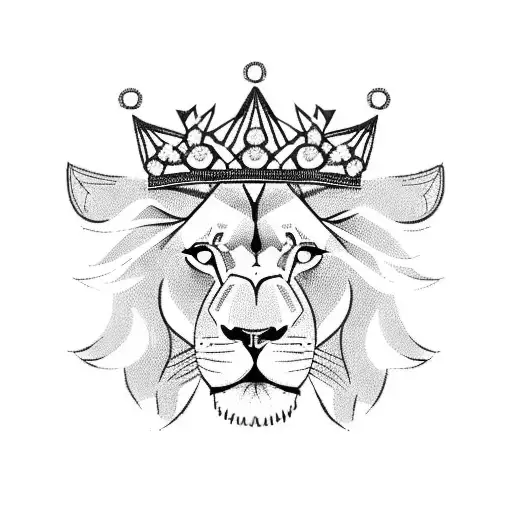 A Lion Wearing A Crown Symbolizing The Power Of Intelligence