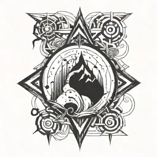 Incorporate Abstract Symbols That Represent Consistency In A Tattoo Inspired By Working Out