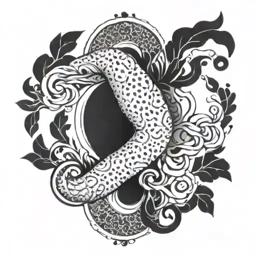 Jing Jang Black Dot Work Forearm Sleeve
