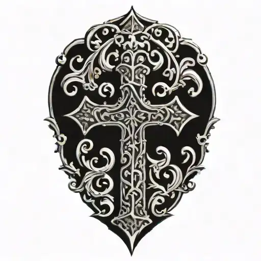 Cross With Filligree Design Inspired