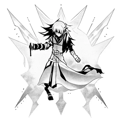 The Silhouette Of An Anime Teenager Walking Backwards With His Shadow Writing The Word Arise