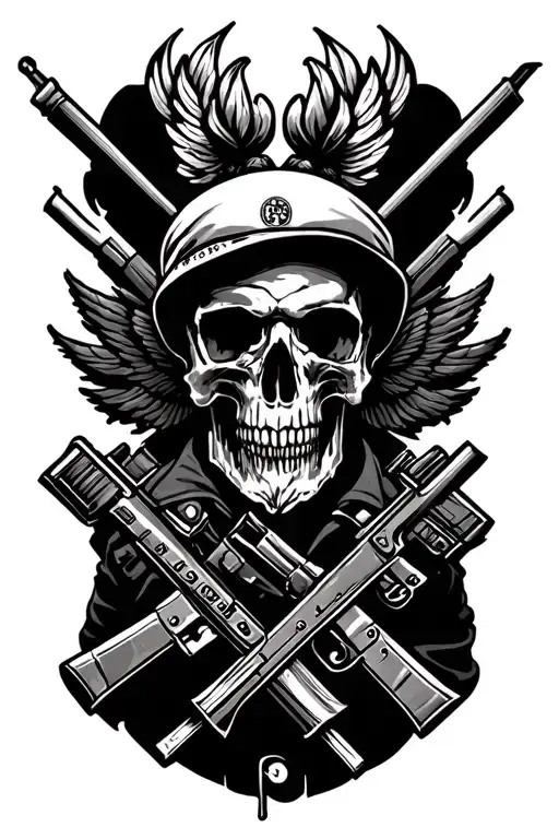 Military Tattoo Design For Sof