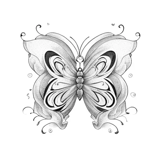 A Butterfly Emerging From A Broken Heart