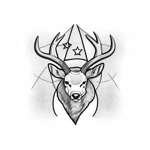 Buck Looking Forward With Texas Flag In Horns