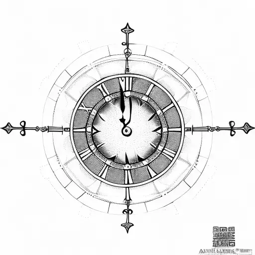 Clock Tower With Music Notes