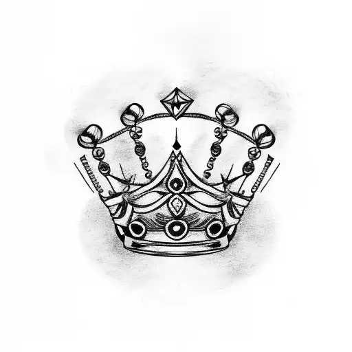 Crow Holding A Crown