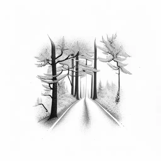 Forest With Road
