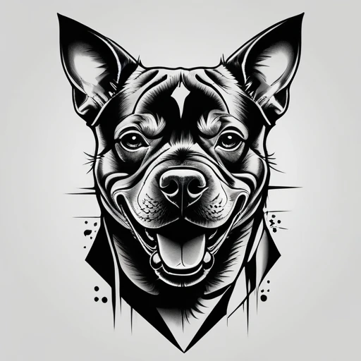 Angry dog Tattoo idea