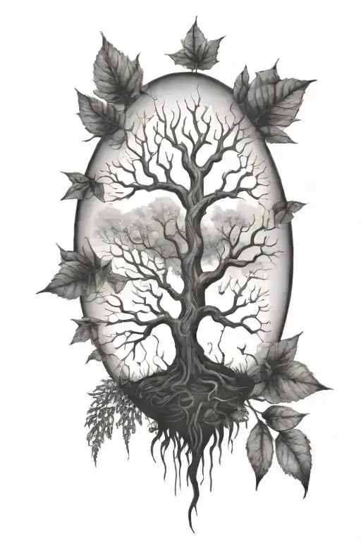 Poisonous Tree With Black Leaves