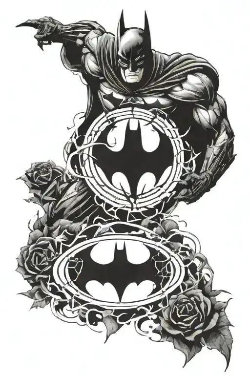 High Contrast Batman Symbol