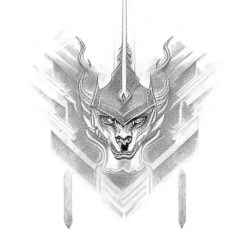 Warrior Waiting Calmly For The Storm