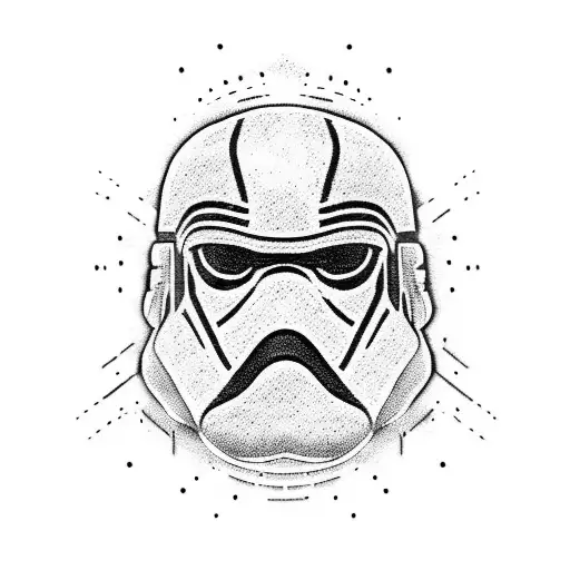 Kylo Ren's Mask With A Galaxy Background