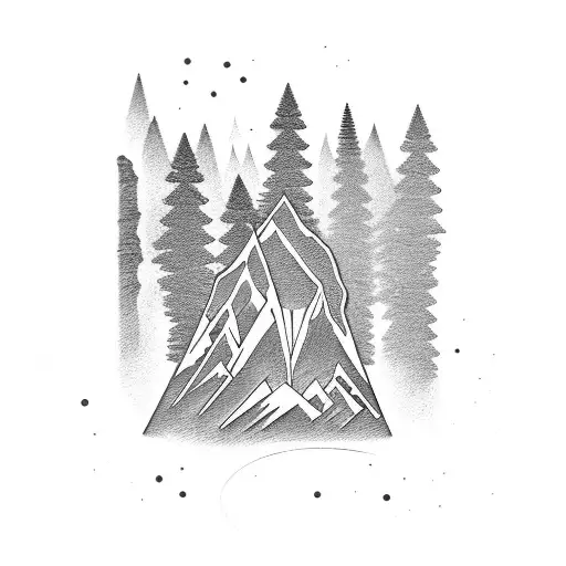 Wood Forest Mountain Bracelet