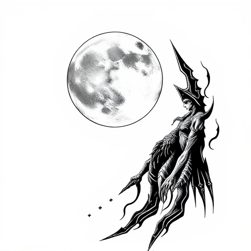 Whispers of the Fallen Moon Tattoo idea