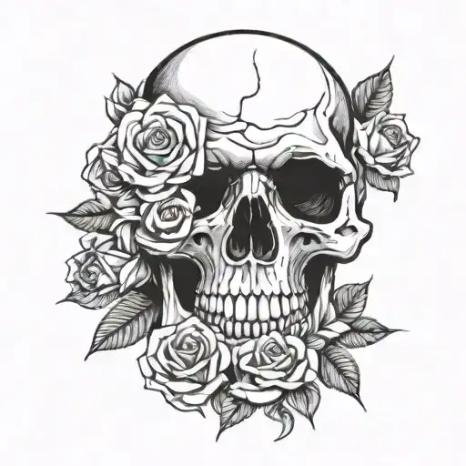 Skull And Roses