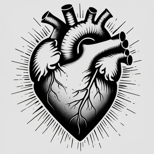 Radiant Heart Tattoo idea