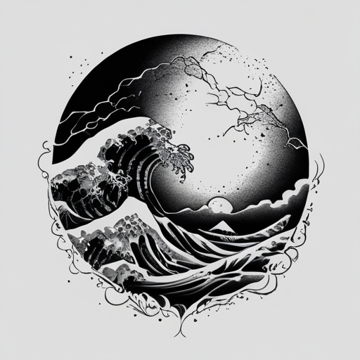 Moonrise Storm Tattoo idea