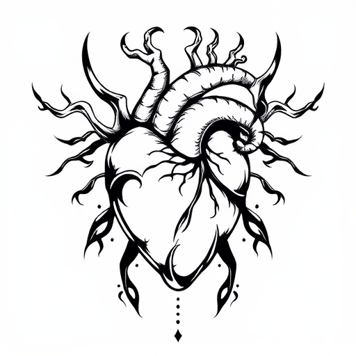 Tidal Heart Tattoo idea