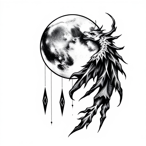 Tears of the Shattered Moon Tattoo idea