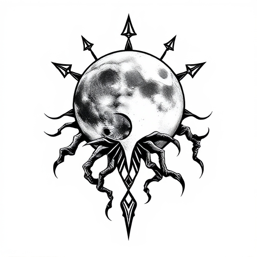 Cursed Moon Tattoo idea