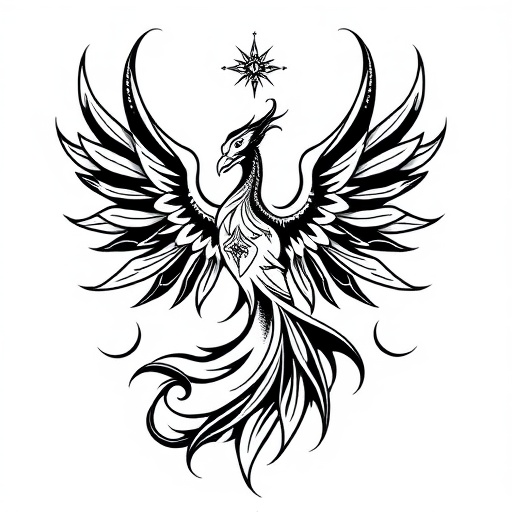 Phoenix’s Silent Path of Destiny Tattoo idea