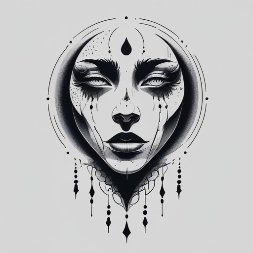 Tears of the Fallen Moon Tattoo idea