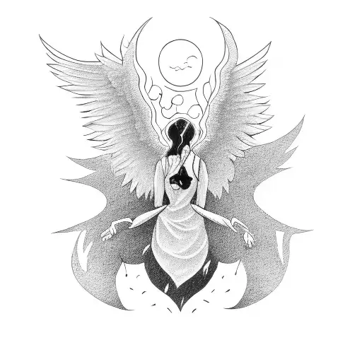 A Self-portrait As Both An Angel And A Demon