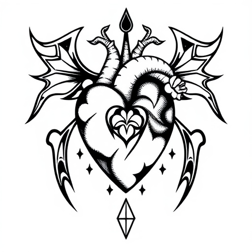 Moon’s Sacred Heart Tattoo idea