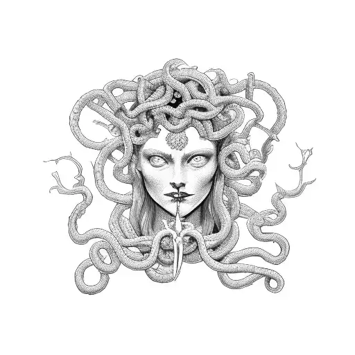 Medusa Books Tarot Card