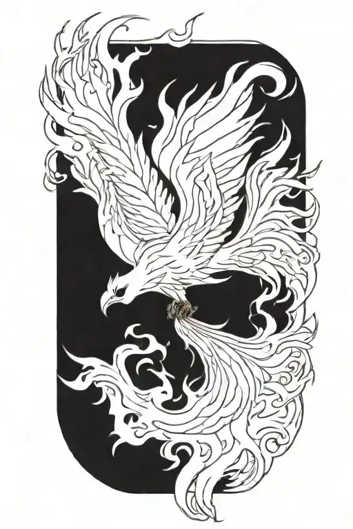 Flames Rising Phoenix