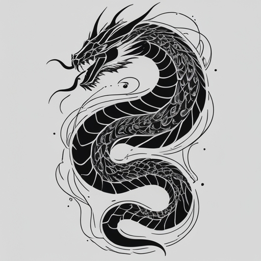 Frozen Serpent’s Path Tattoo idea
