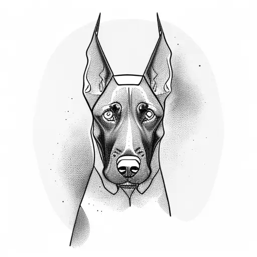 Doberman With Gun