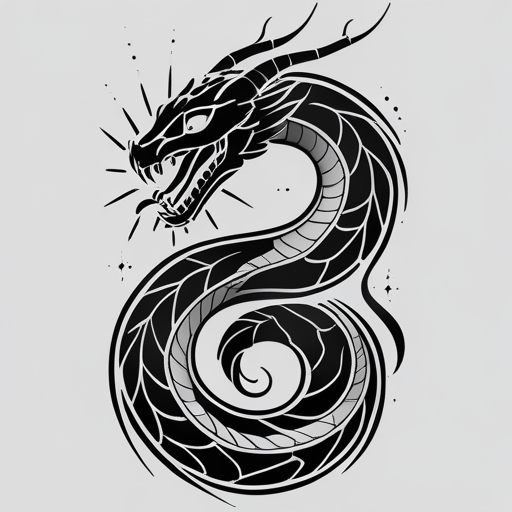 Eternal Serpent’s Radiance Tattoo idea